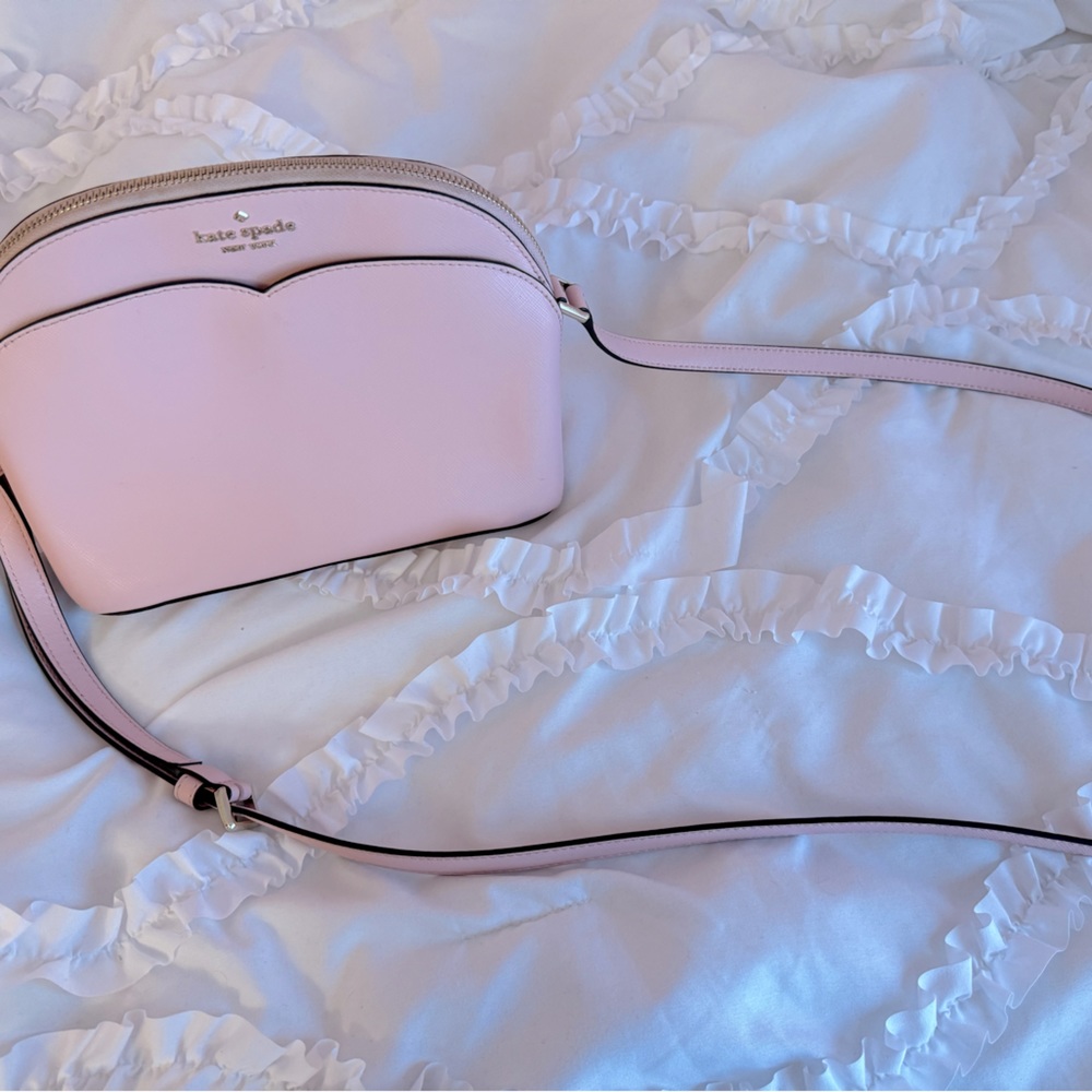 Kate spade baby pink adjustable, shoulder bag/ crossbody